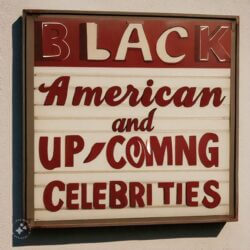 Black celebrities poster
