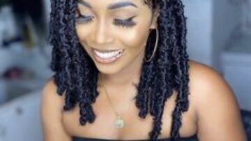#tik4tat, blacik hair styles Woman with braided hairstyle using smartphone, black hair styles, #tik4tat